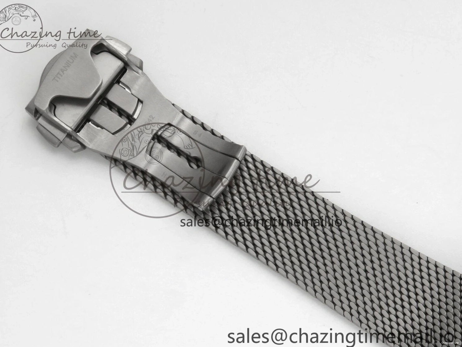 0329 OdorResistant Seamaster 300M Diver Titanium Bronze Gold VSF 1:1 Best Edition Green Dial on Titanium Mesh Bracelet A 7660